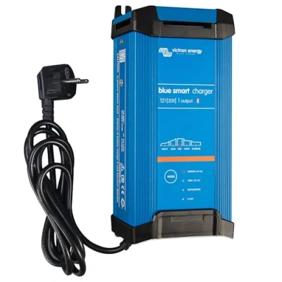 Imagen de Victron Energy Blue Smart IP22 12 Voltios 20 amperios 230V, Cargador de Batería Salida Única CEE 7/7, Bluetooth