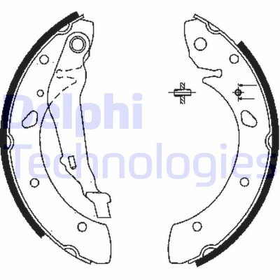 Imagen de DELPHI LS1843 Zapatas de Freno 229 37 TOYOTA: Avensis I Berlina