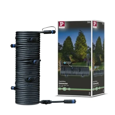 Imagen de Paulmann 939.31 Cable (15 m, Male connector/Female connector, 24 V, Negro)