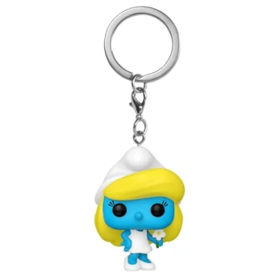 Imagen de Funko Pop! Keychain: Smurfs Smurfette Minifigura de Vinilo Coleccionable Llavero Original Relleno Calcetines Idea Regalo Mercancia Oficial TV Fans