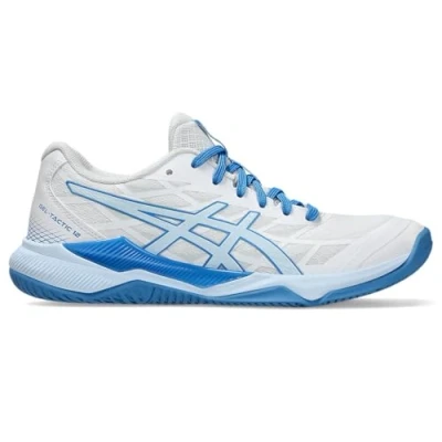 Imagen de Asics Geltactic 12 Zapatillas de voleibol, Mujer, Talla: 40, White/light blue Zapatos