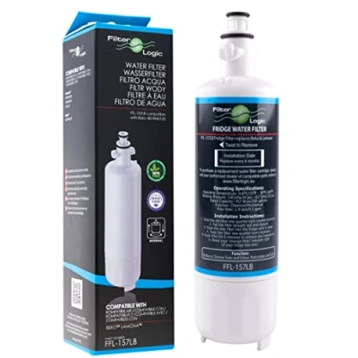 Imagen de FilterLogic FFL 157LB Filtro de agua compatible con cartucho 4874960100 para frigorífico Beko, Grundig, Kuppersbusch, Smeg refrigerador frigo 4 puertas