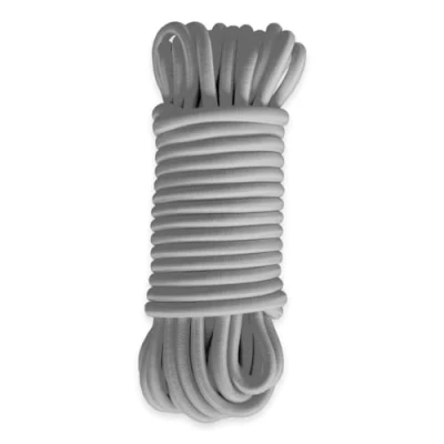 Imagen de Cuerda elástica Gris 15 metros Calidad Profesional TECPLAST 9SW Cable elástico Diámetro 9 mm