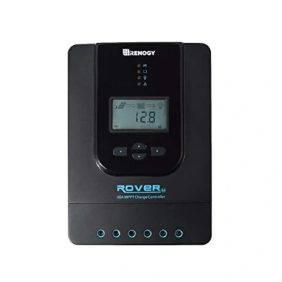 Imagen de Renogy regulador Panel solar MPPT 30A, de carga control 12 V/24 V, para batería litio AGM GEL, con pantalla LCD