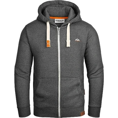 Imagen de Grin&amp;Bear Sudadera con Capucha para Hombres Chaqueta Pesada GB022 Antracita XL