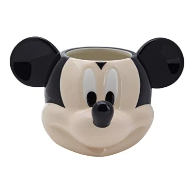 Imagen de Taza con Forma de Mickey Mouse Coleccionable Oficial Disney, Regalo para Fans, Gran Capacidad