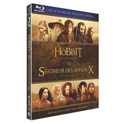Imagen de le Hobbit et seigneur des anneaux la trilogie ( 6 films en version cinema ) [Francia] [Blu ray]