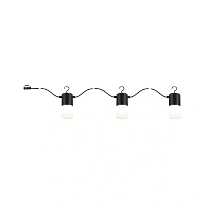 Imagen de Paulmann Plug &amp; Shine cadena de luces exterior Tubs antracita 3xE14