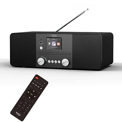 Imagen de XORO HMT 620 Radio por Internet estéreo Todo en uno con Reproductor de CD, Dab+/FM, WiFi, Bluetooth, Spotify Connect, MP3 USB, transmisión Red, Control aplicación, Color