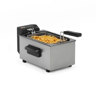 Imagen de Tristar Freidora, 3L Capacidad, 2000W, Tecnología Cool Zone, Acero Inoxidable, Termostato Ajustable, Fácil de Limpiar, Piezas Desmontables, FR 9325