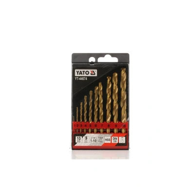 Imagen de YATO YT 44674 Juego de brocas en espiral para metal 1, 2, 3, 4, 5, 6, 7, 8, 9, 10 1