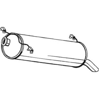 Imagen de BOSAL 135 715 Silenciador trasero CITROËN: C2 Hatchback, C3 I Hatchback