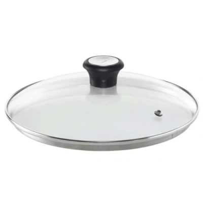 Imagen de Tefal Tapa cristal 30 cm 280978 de con ventilación vapor integrada, pomo cómodo, apta para sartenes, ollas y guiseras