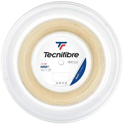 Imagen de Tecnifibre NRG Bobina de 200 m Cuerda Tenis, Unisex, Natural, 1.32 / 200m