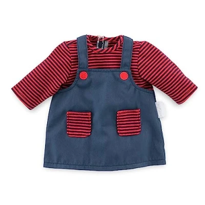 Imagen de Corolle Traje de muñeca bebé 14 Pulgadas Jersey Junto al río Loira y Camiseta a Rayas Trajes Accesorios Mon Grand Poupon para muñecas Pulgadas, niños Partir 2 años
