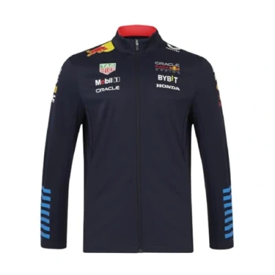 Imagen de Red Bull Racing Formula One Team Producto oficial de Fórmula 1 2024 Chaqueta softshell con cremallera completa del equipo Night Sky Unisex, azul, XXL