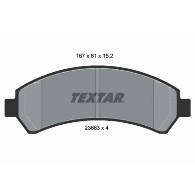 Imagen de Juego de pastillas TEXTAR 2366301