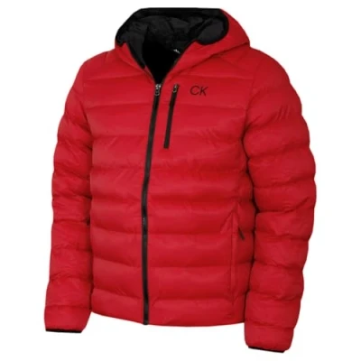Imagen de Calvin Klein Hombre San Gabriel Tejido Jacquard Acolchado Pimentón XL