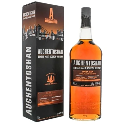 Imagen de Auchentoshan DARK OAK Single Malt Scotch Whisky 43% Vol. 1l in Giftbox