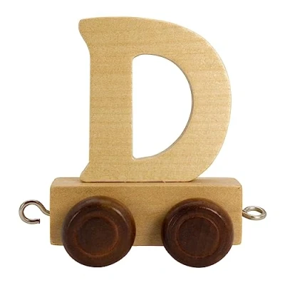Imagen de GICO Tren de letras madera, tren, lok, vagón, A Z, nombre deseado (D)