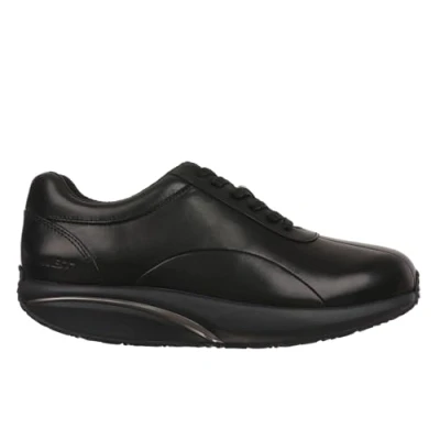 Imagen de MBT Anka Zapatos de Vestir para Hombre Anatómicos y Cómodos. Calzado Fisiológico un máximo Confort Estabilidad con Suela balancín Tipo balancín. Casual Piel Color Negro