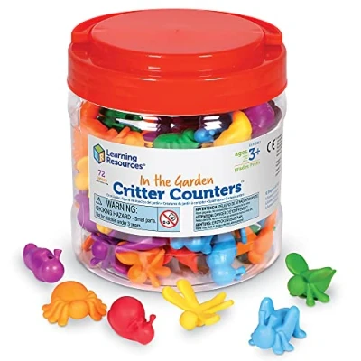 Imagen de Learning Resources Figuras de insectos del jardín In the Garden Bug Counters , cubo 72