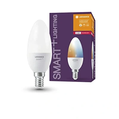 Imagen de LEDVANCE Lámpara Smart+ con tecnología ZigBee, 5W, recambio de 40W, casquillo E14, color la luz Tunable White, 470lm, paquete 4