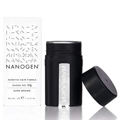 Imagen de Nanogen Fibras Capilares Queratina: Castaño Oscuro 15 gr