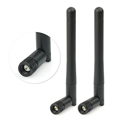 Imagen de Eightwood 2.4G SMA WiFi Antena WLAN 3dBi Omni Macho para Vigilancia Seguridad Cámara IP Grabadora de visión Trasera Camión Remolque Monitor Marcha atrás