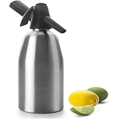 Imagen de Ibili Soda Sifon 800 ml, Aluminio, metálico, 10x10x32 cm, Stainless Steel