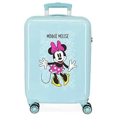 Imagen de Disney Minnie Enjoy the Day Maleta de cabina Verde 40x55x20 cms Rígida ABS Cierre combinación 34L 2,8Kgs 4 Ruedas Dobles Equipaje Mano