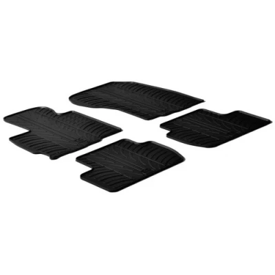 Imagen de Gledring 0361 Juego de alfombrillas suelo Caucho delante y detrás 4 negro 750mm 550mm MITSUBISHI: Outlander 2 SUV