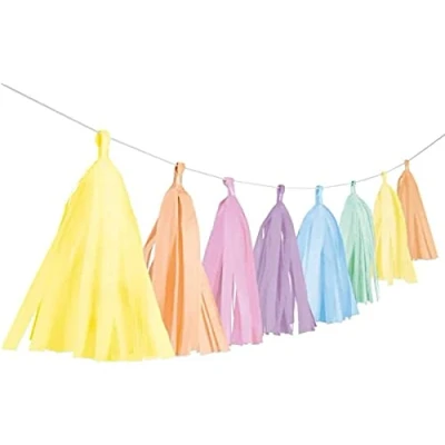Imagen de amscan Guirnalda de Flecos, Arco Iris, Color Naranja (11012309)