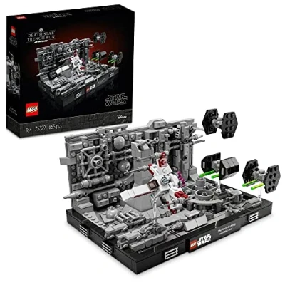 Imagen de LEGO 75329 Star Wars Diorama: Ataque a la Estrella de Muerte, Maqueta para Construir Adultos, Luke Skywalker y Darth Vader, Coleccionable