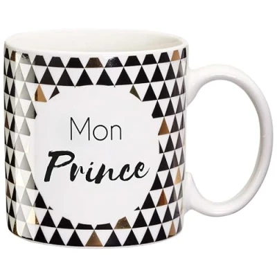 Imagen de Draeger Taza Original de té para regalar a sus seres queridos café porcelana fina 350 ml 8 cm diámetro x 8,5 altura príncipe