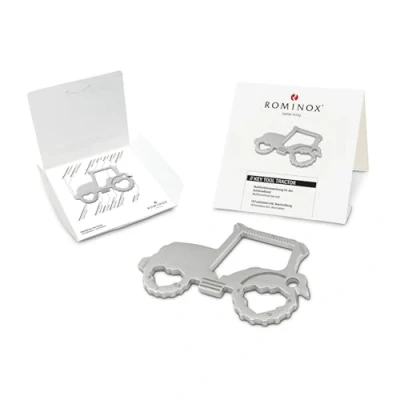 Imagen de Artículo de regalo: ROMINOX Key Tool // Tractor, 18 funciones, llavero Keytool, abrebotellas, multiherramienta acero inoxidable + descripción herramienta multifunción, viaje o
