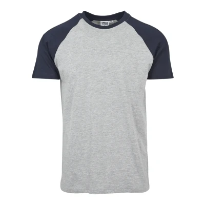 Imagen de Urban Classics Raglan Contrast Camiseta estampada, Hombre, Talla: 3XL, Grey/navy