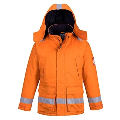 Imagen de Portwest Chaqueta Winter Ignífuga Y Antiestática , Tamaño: M, Color: Naranja, FR59ORRM