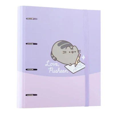 Imagen de Archivador 4 anillas Pusheen Carpeta A4 tapa dura Material escolar y papeleria Vuelta al Cole