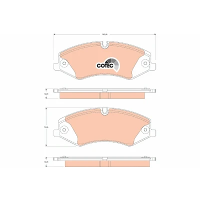 Imagen de TRW COTEC GDB1825 Juego de pastillas freno preparado para indicador desgaste con tornillos pinza accesorios LAND ROVER: Range Rover 3