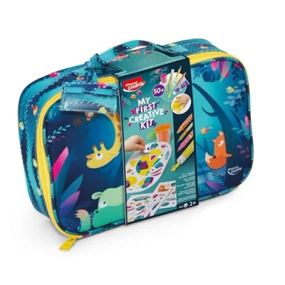 Imagen de Maped Creativ Jungle Fever, Kit Creativo para Niños con Más de 50 Piezas, Incluye Lápices Rotuladores Tizas Jumbo Pinturas Dedo Plastilina Pegatinas y Más, A partir 2 Años