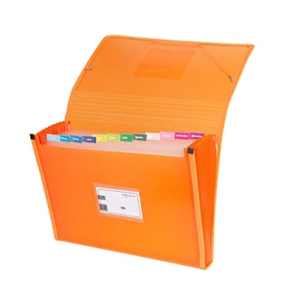 Imagen de Grafoplás 02963052－Carpeta separadora, tamaño folio, color naranja