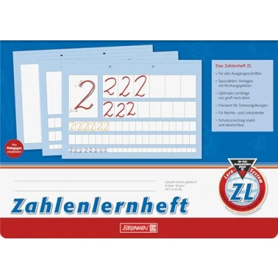 Imagen de Brunnen Libro de aprendizaje 1044041 Número ZL A4 horizontal, 16 hojas, estilo línea zl)