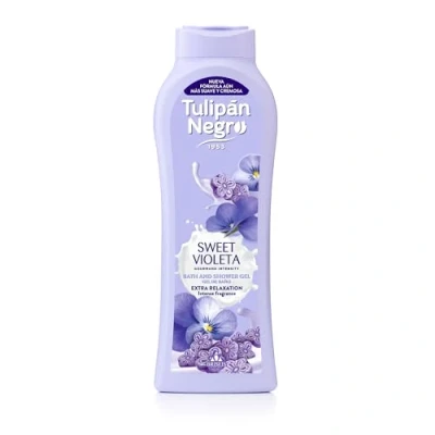 Imagen de Tulipán Negro gel de Baño Nutritivo e Hidratante Sweet Violeta 650 ml, Extra Relajación Intenso Aroma