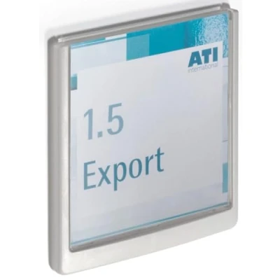 Imagen de Durable 486207 Identificador para puertas CLICK SIGN 149x148.5 mm, pegar o atornillar, azul oscuro