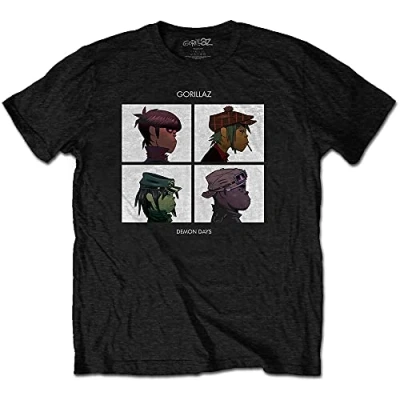 Imagen de Rock Off Gorillaz Demon Days Oficial Camiseta para Hombre (X Large)