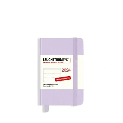 Imagen de LEUCHTTURM1917 367641 Agenda semanal Mini (A7) 2024, Lilac, alemán, 12 meses