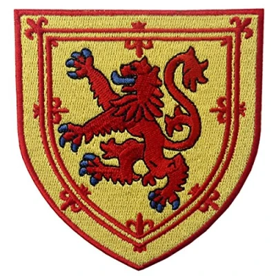 Imagen de Escudo de armas Escocia león cruzado Parche Bordado Aplicación con Plancha