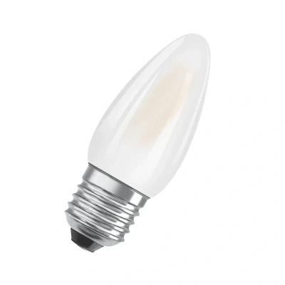 Imagen de OSRAM Lámpara LED B25 de Star para la base E27, forma vela, vidrio mate, 250 lúmenes, blanco cálido (2700k), reemplazo bombillas convencionales 25W, no Dimmable, 1 paquete