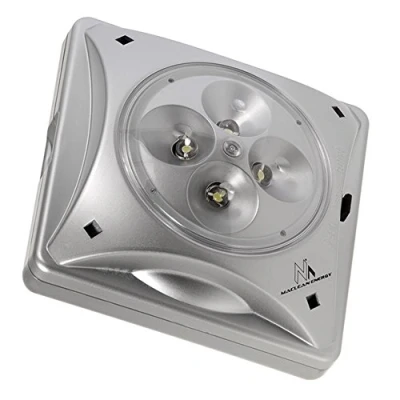 Imagen de Maclean MCE 124 lámpara solar 4LED bajo paraguas de iluminación sensor crepúscular imán